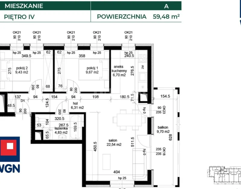 Mieszkanie na sprzedaż Łęczna